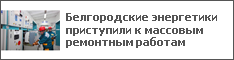 Белгородские энергетики приступили к массовым ремонтным работам