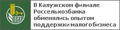 В Калужском филиале Россельхозбанка обменялись опытом поддержки малого бизнеса